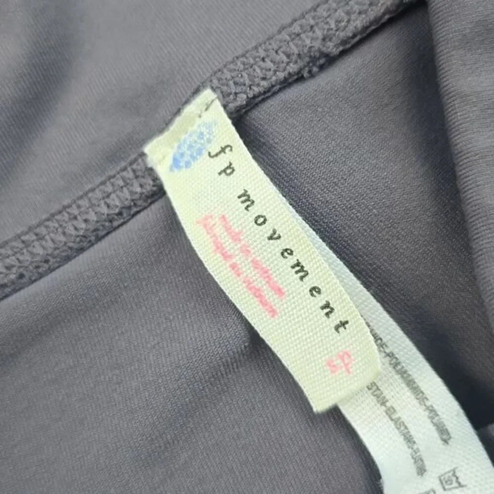 FP Movement -108 Free‎ People Gray City Slicker Pull On Moto Style Leggings S